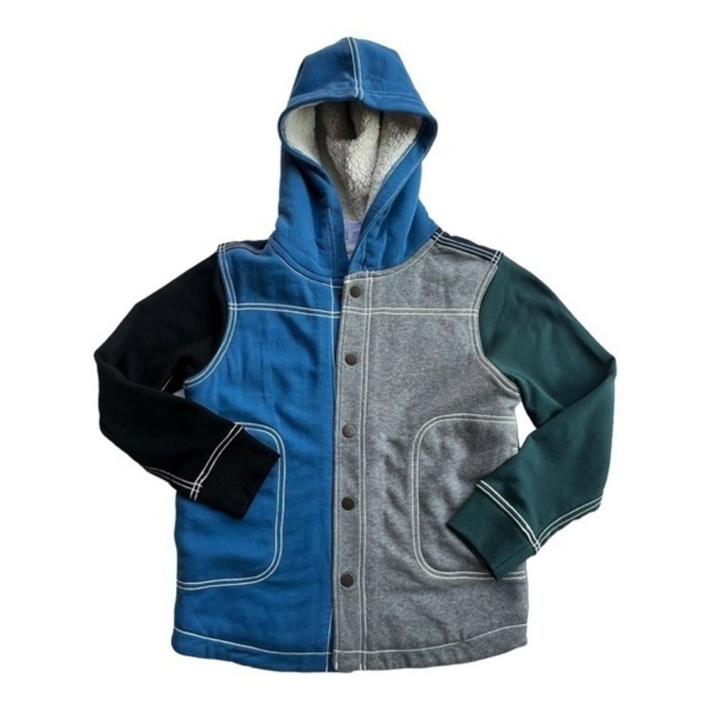 Hanna Andersson Color Block Fleece Lined Jacket Size 6-7‎